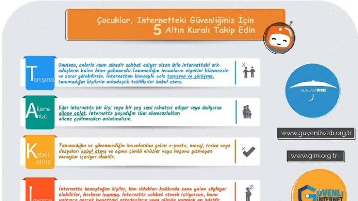 Güvenli İnternet Konulu Afişler